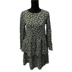 Wednesday's Girl Maternity Long Sleeve Smock Dress in Vintage Floral size 12 NWT